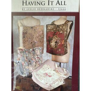"Having It All" Sewing Pattern by Indygo Junction Leslie Bednarski IJ666 for Bac